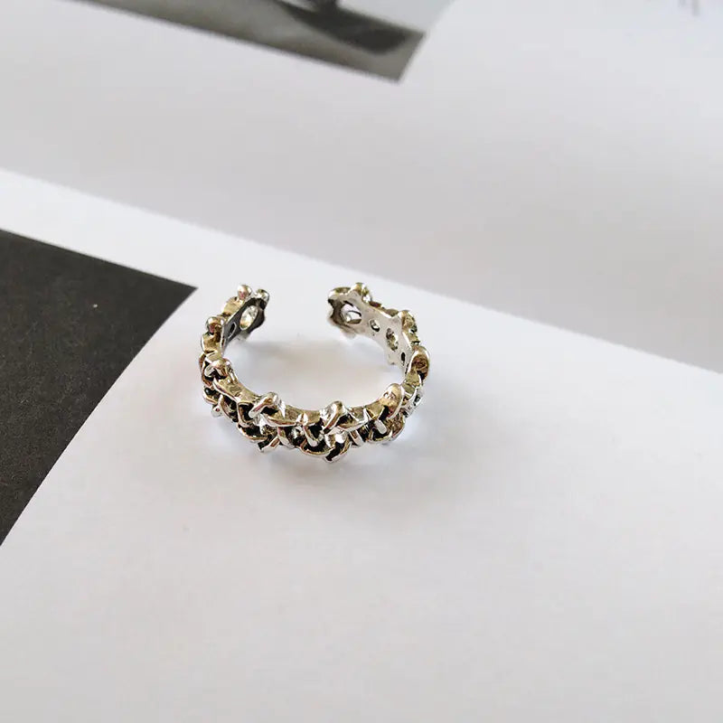 Chic Hip-Hop Inspired Statement Ring for Women