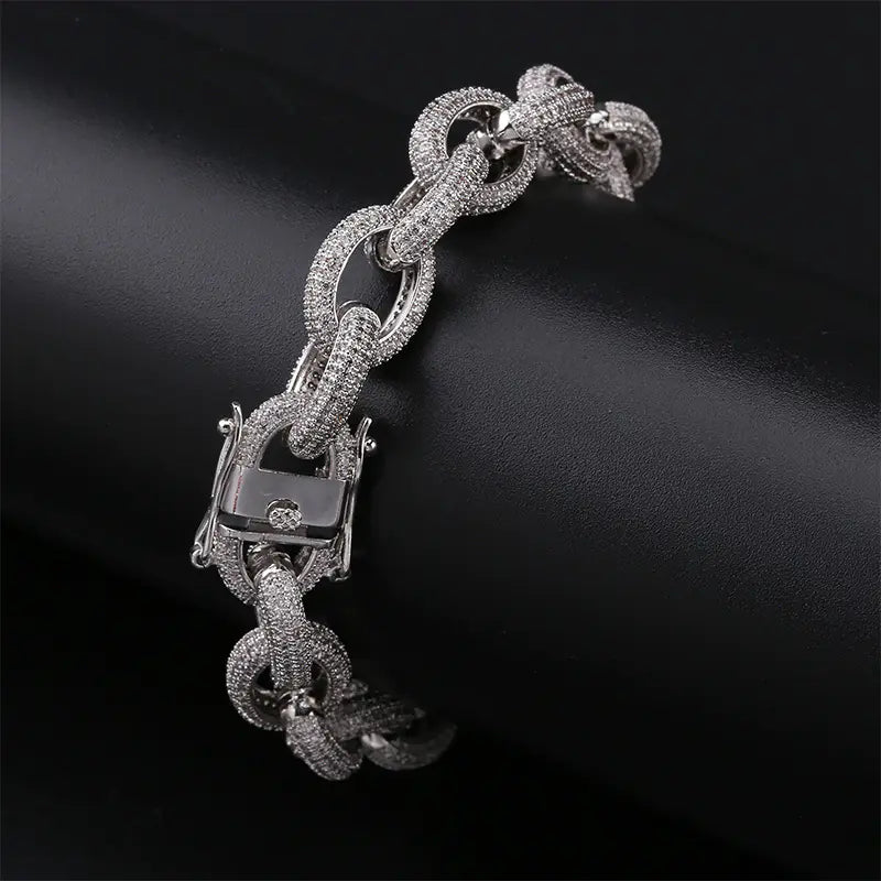 Luxury Men's Anchor Link Bracelet