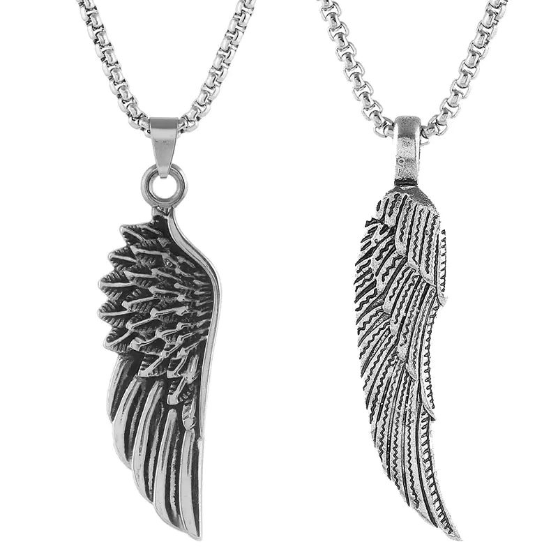 Men's Feather Pendant Necklace