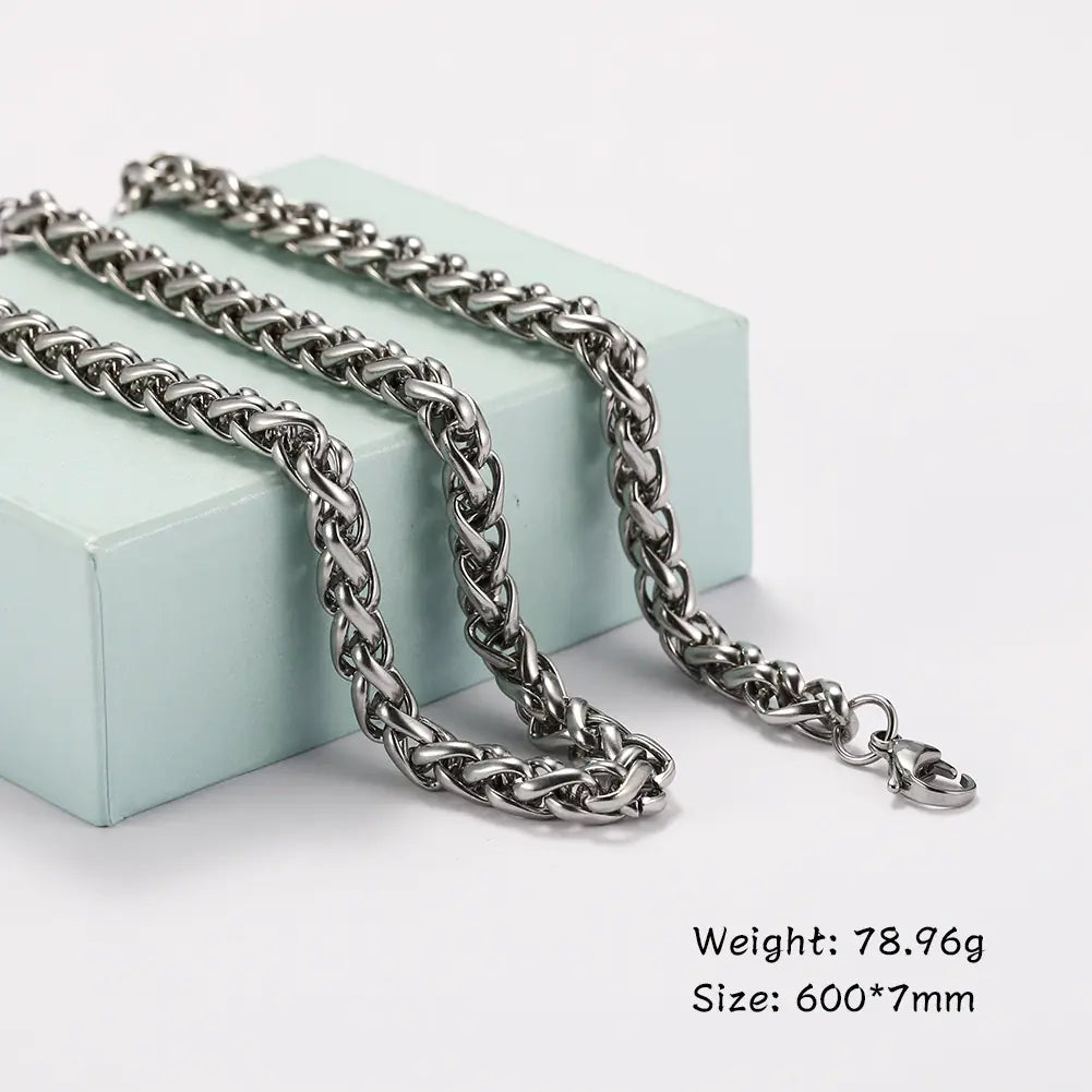 Titanium Steel Cuban / Rope / Assorted Chain Necklaces