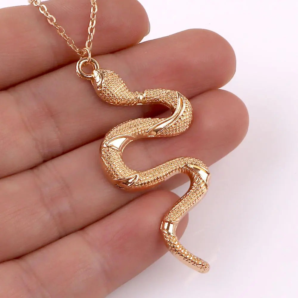 Retro Hip Hop Snake Necklace for Men and Women