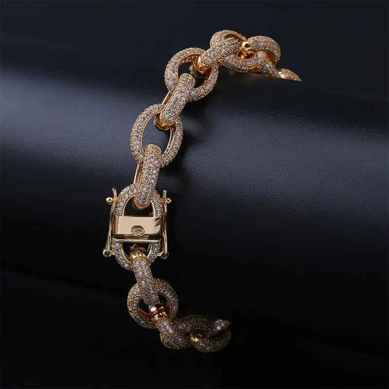 Luxury Men's Anchor Link Bracelet