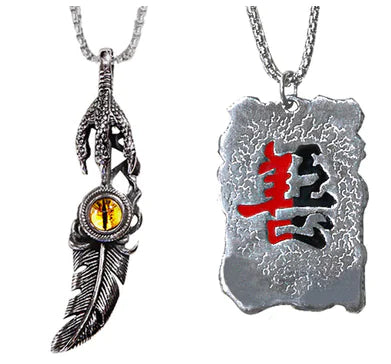 Vintage Style Feather Pendant Necklace