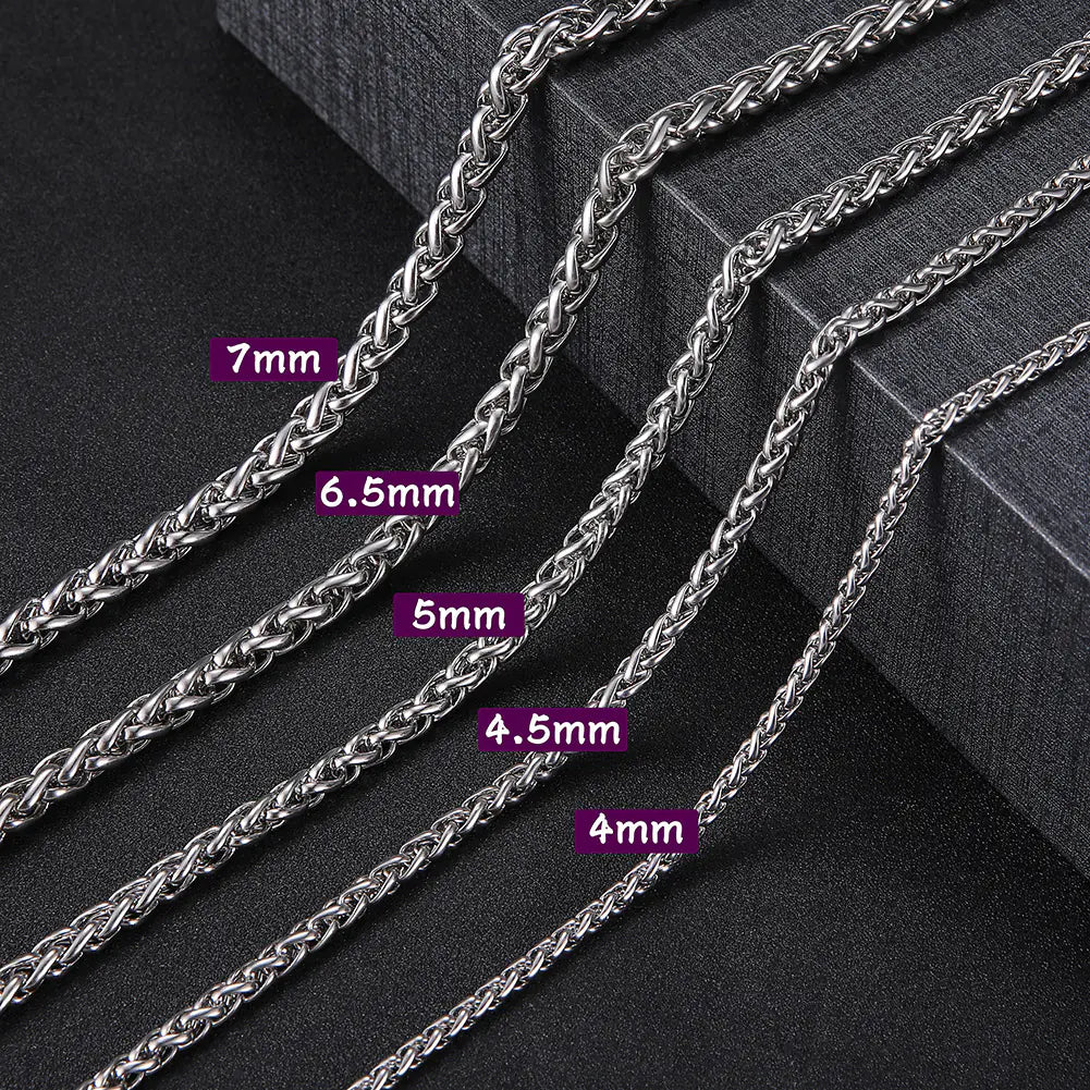 Titanium Steel Cuban / Rope / Assorted Chain Necklaces