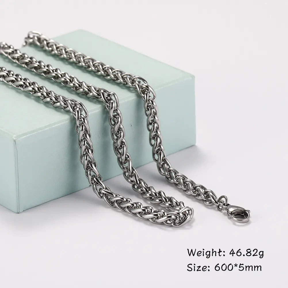 Titanium Steel Cuban / Rope / Assorted Chain Necklaces