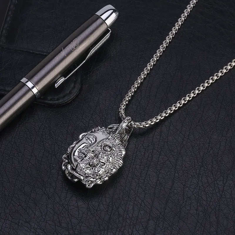 Double-Sided Buddha Pendant Necklace - Hip Hop Style