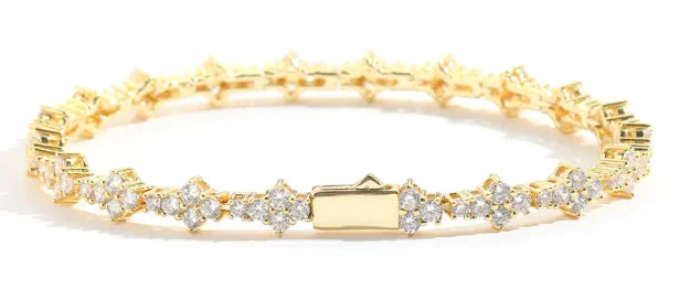 Plum Tennis Chain Bracelet