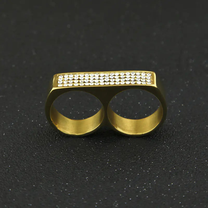 Double Hole Stainless Steel Ring