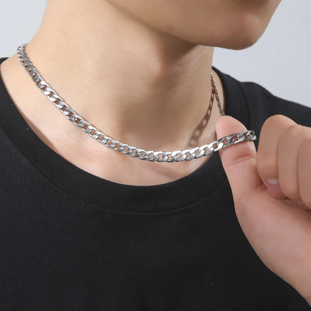 Titanium Steel Cuban / Rope / Assorted Chain Necklaces