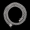 9mm Single Row Zircon Cuban Chain Hip Hop Necklace