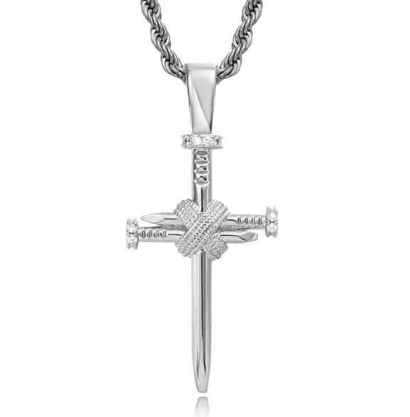 Zircon Cross Pendant Necklace