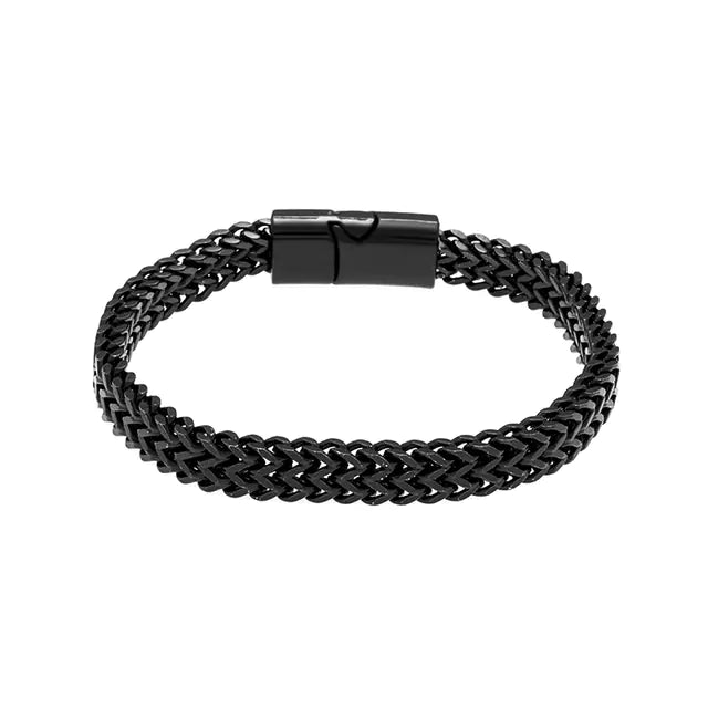Double-Sided Woven Men's Bracelet