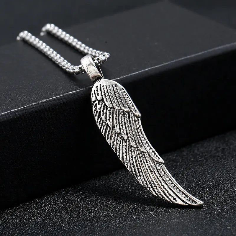 Men's Feather Pendant Necklace