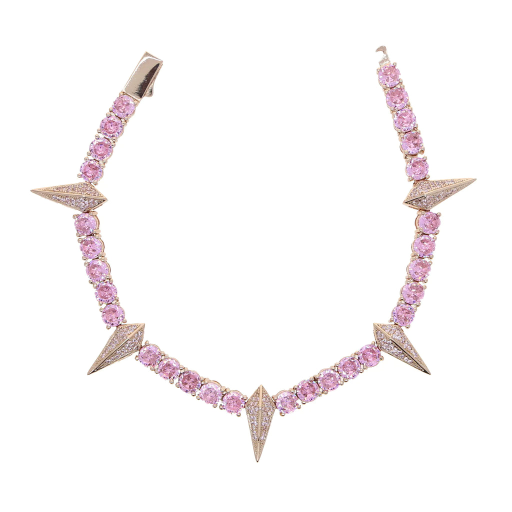Spiked Thorn Tennis Zircon Bracelet