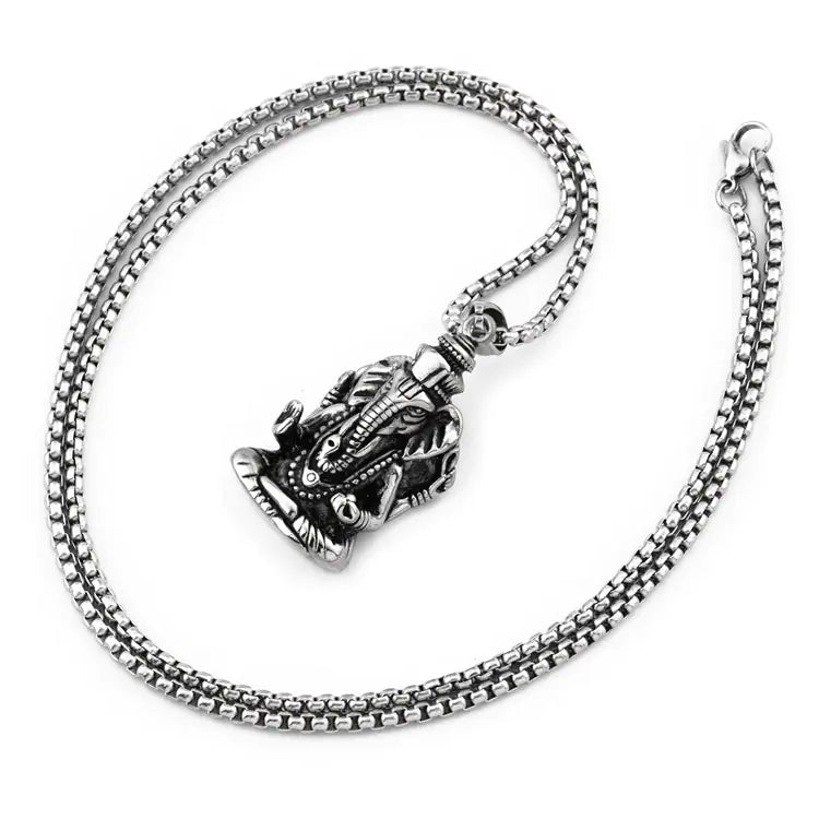 Elephant Necklace in Titanium Steel