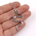 Retro Hip Hop Snake Necklace for Men and Women