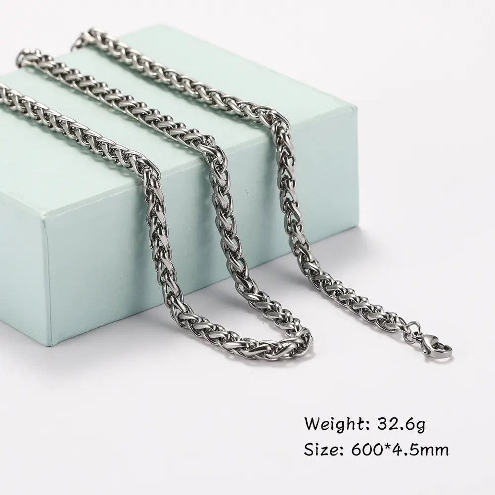 Titanium Steel Cuban / Rope / Assorted Chain Necklaces