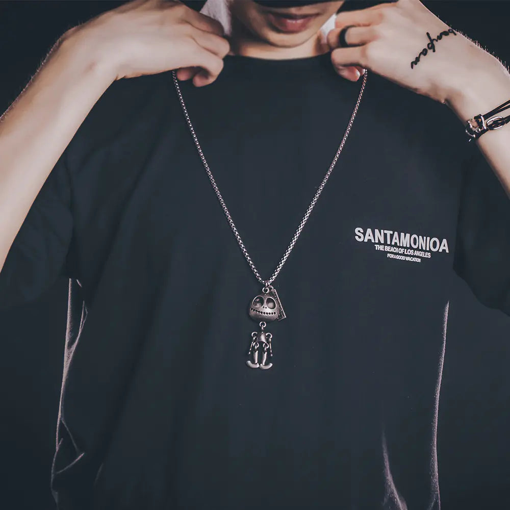 All Jacked Titanium Steel Pendant Necklace