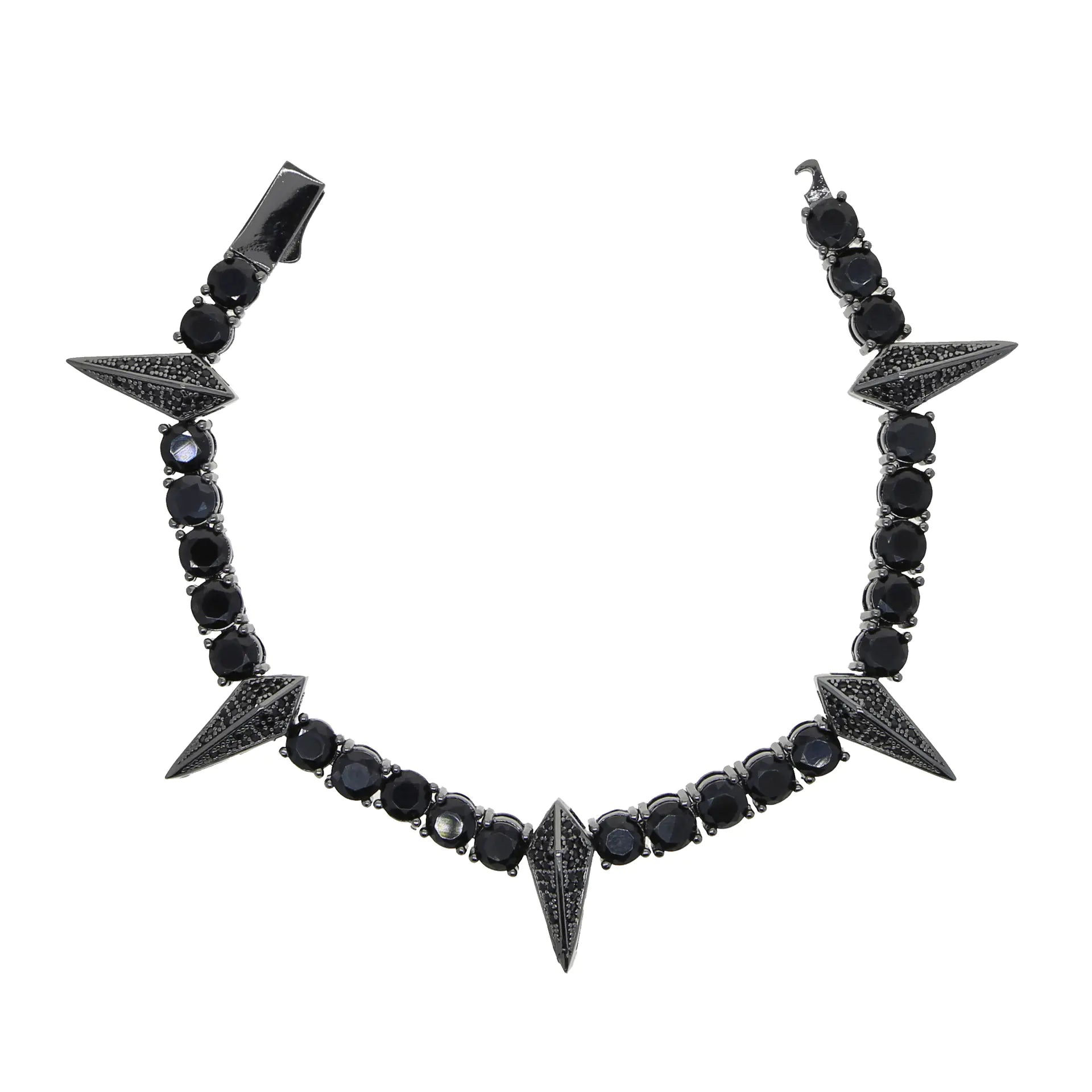 Spiked Thorn Tennis Zircon Bracelet