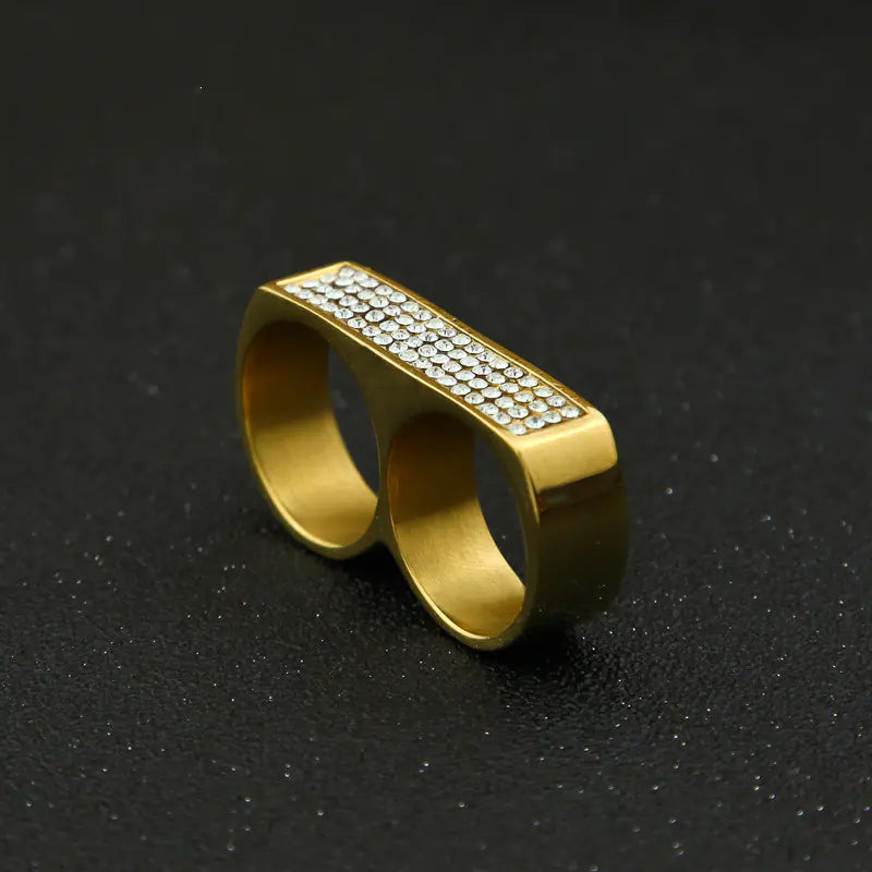 Double Hole Stainless Steel Ring