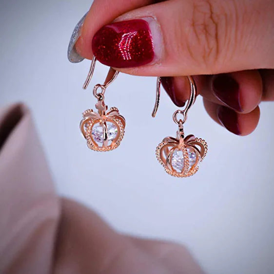 Zircon Crown Jewelry Set with Earrings and Pendant