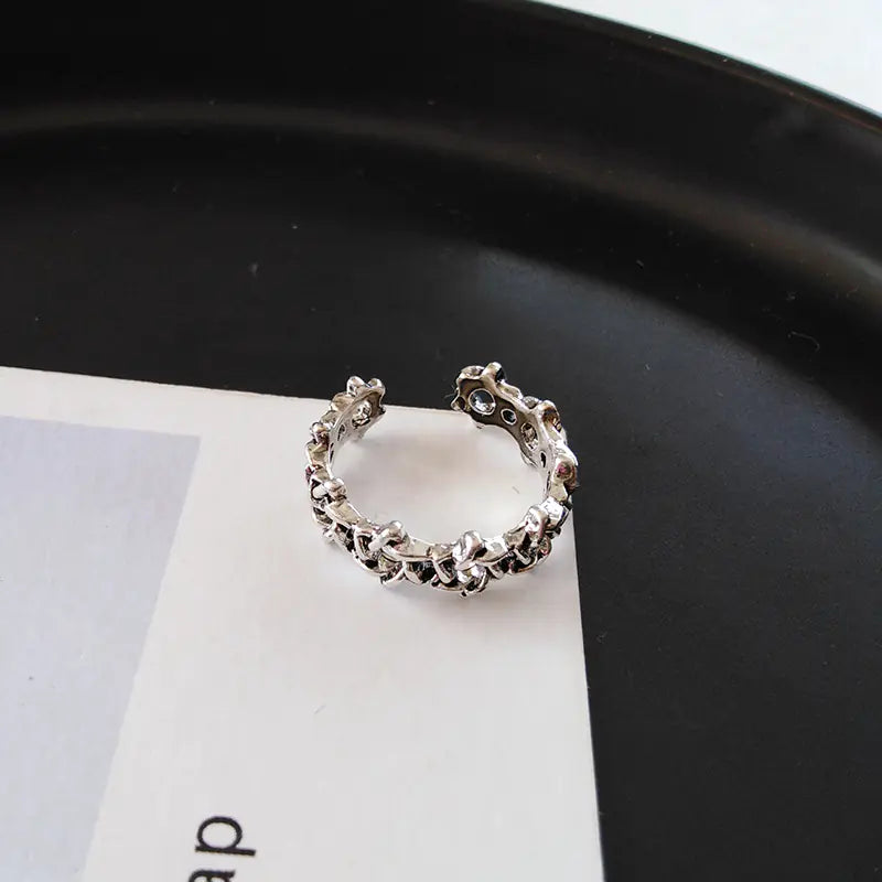 Chic Hip-Hop Inspired Statement Ring for Women