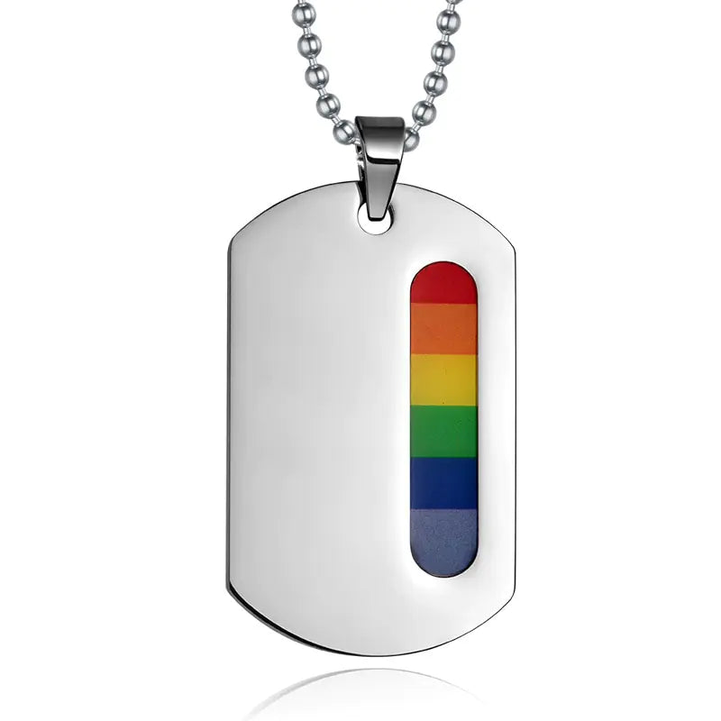 Pride Pendant Necklace in Stainless Steel