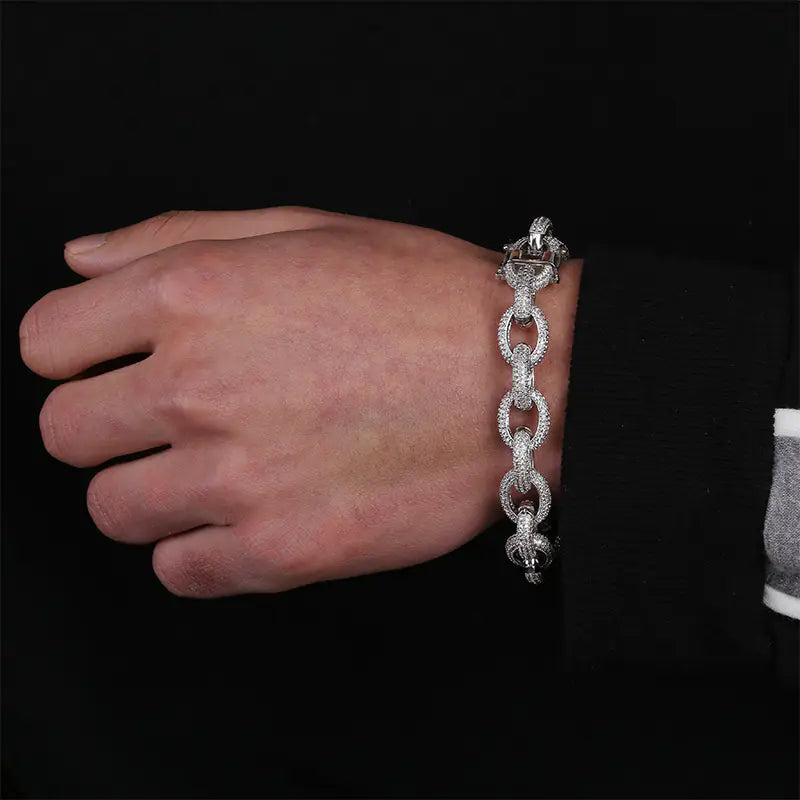 Luxury Men's Anchor Link Bracelet