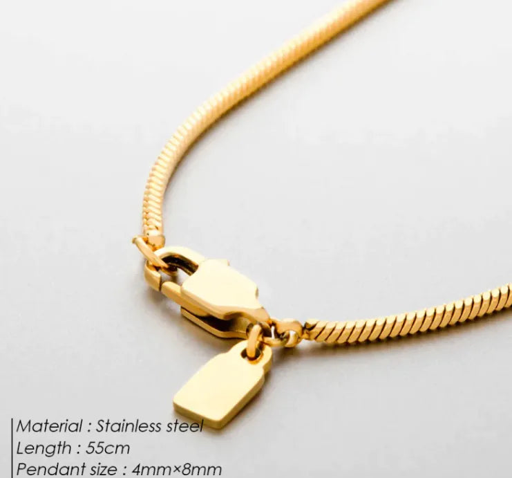 Snake Bone Chain Necklace