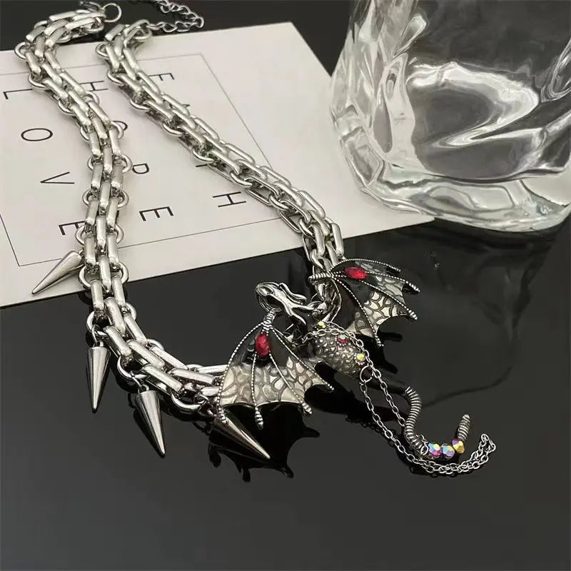 Y2K Dragon Street Necklace