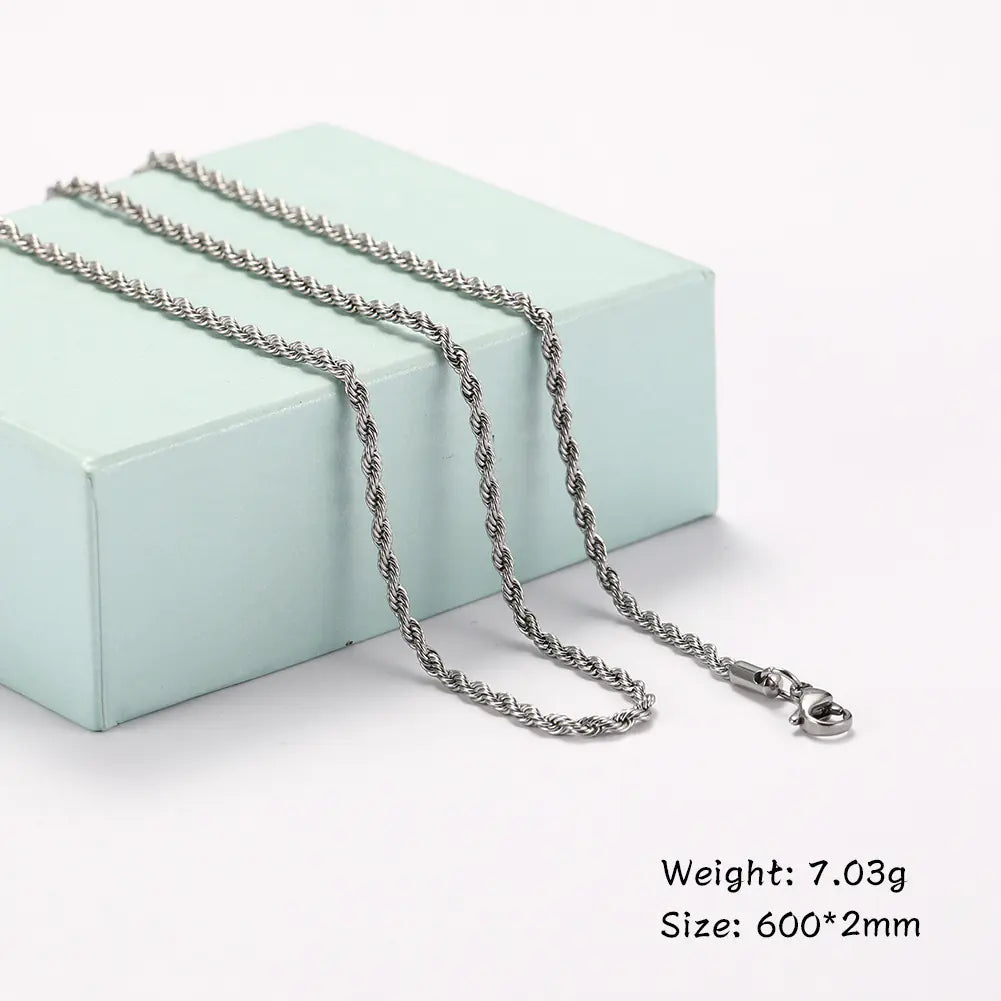 Titanium Steel Cuban / Rope / Assorted Chain Necklaces