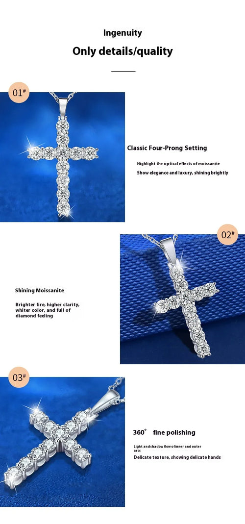 925 Sterling Silver Cross Necklace