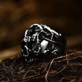 Men's Punk Hip Hop Retro Skull Stainless Steel Ring