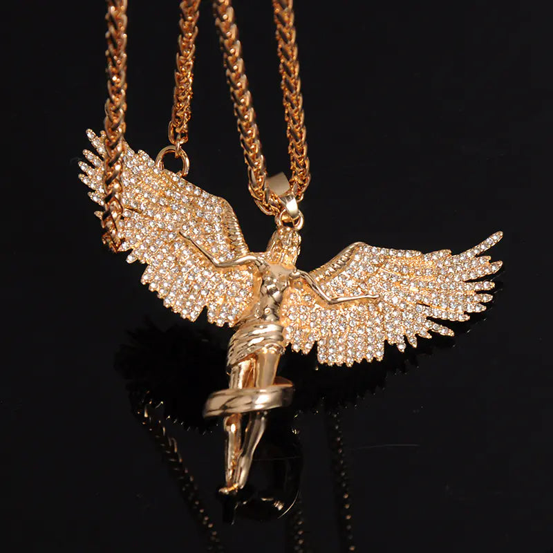 Soaring Angel Jewelry - Hip Hop Fairy Wing Pendant