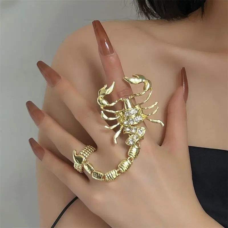Punk Metal Scorpion Ring for Women