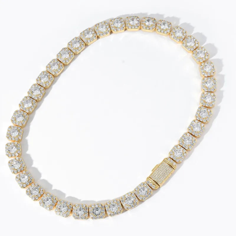 Cushion Cut Tennis Chain