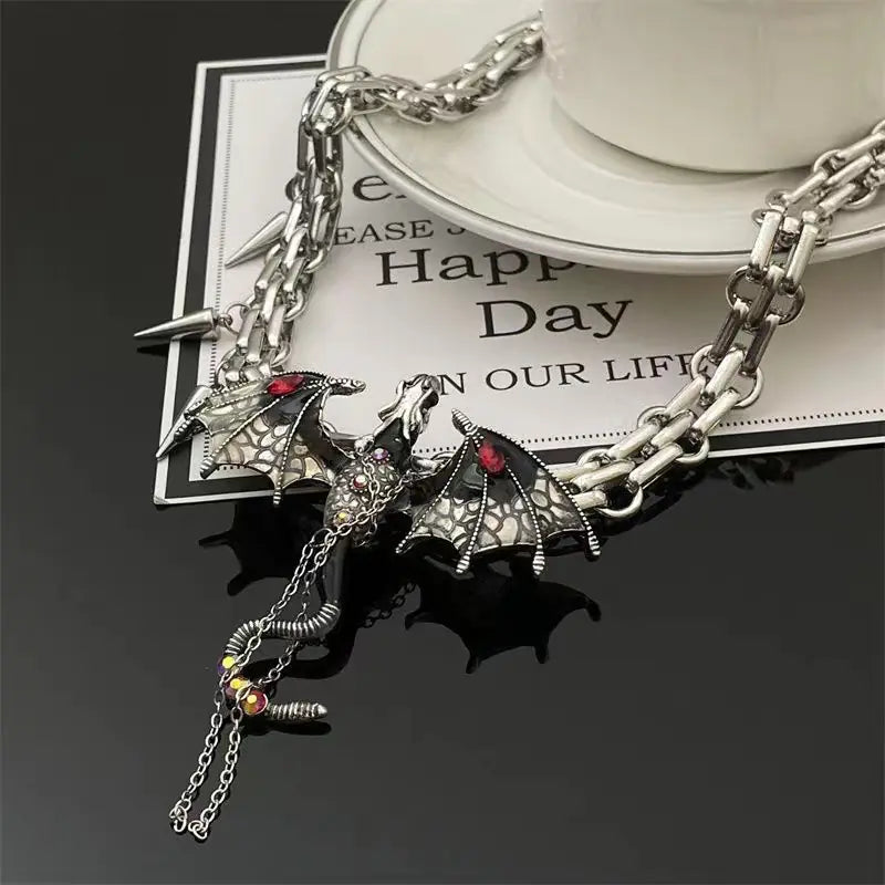 Y2K Dragon Street Necklace