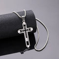New Hip-Hop Style Cross Pendant Necklace in Stainless Steel