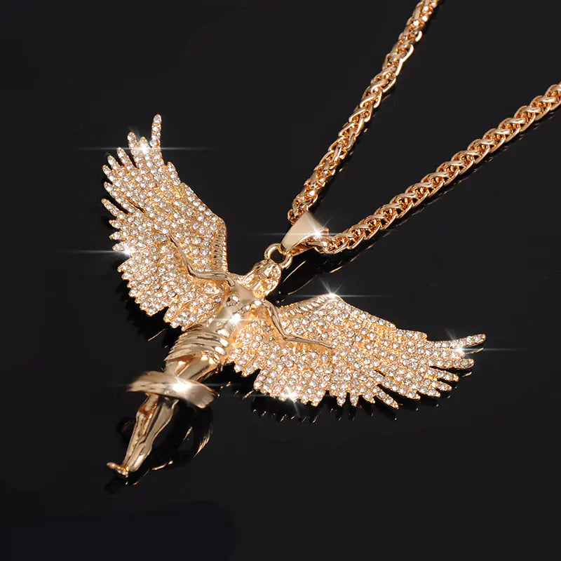 Soaring Angel Jewelry - Hip Hop Fairy Wing Pendant