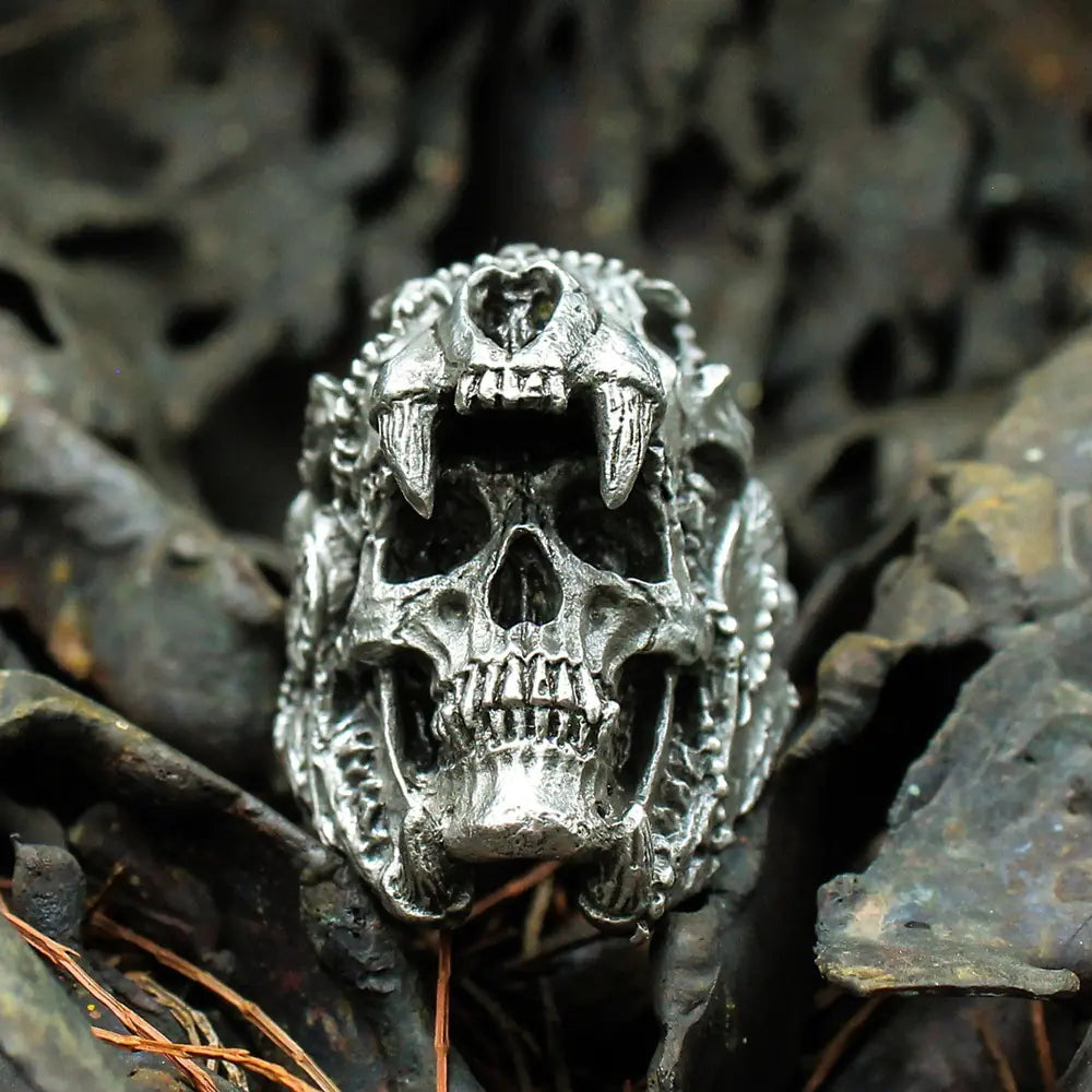 Punk Skull Men's Ring - Gothic Style Jewelry