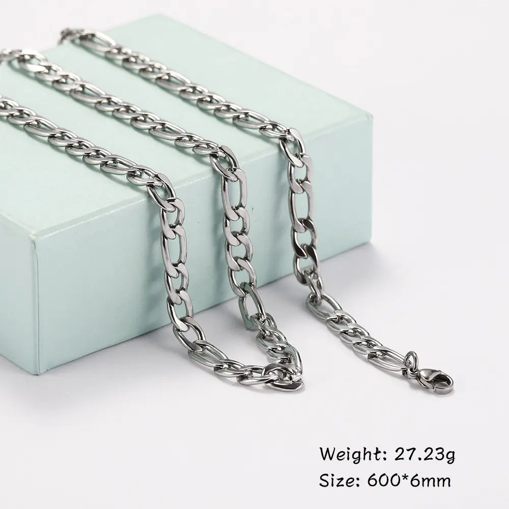 Titanium Steel Cuban / Rope / Assorted Chain Necklaces