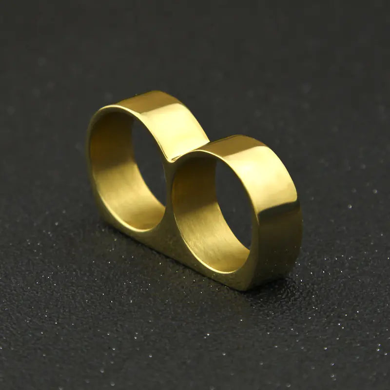 Double Hole Stainless Steel Ring