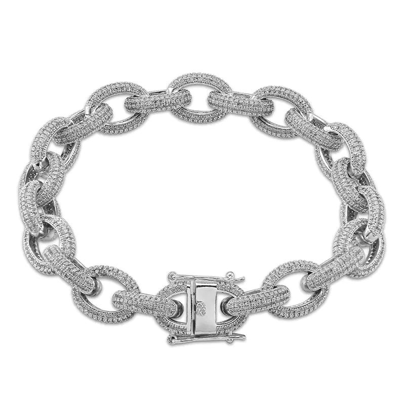Luxury Men's Anchor Link Bracelet