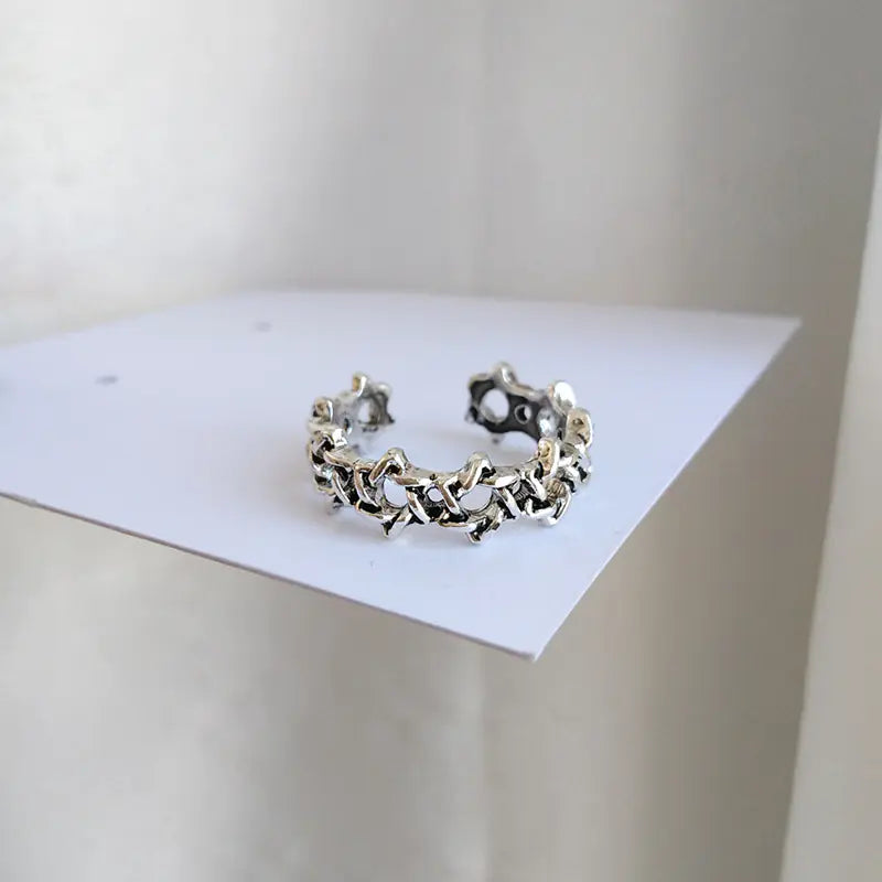 Chic Hip-Hop Inspired Statement Ring for Women