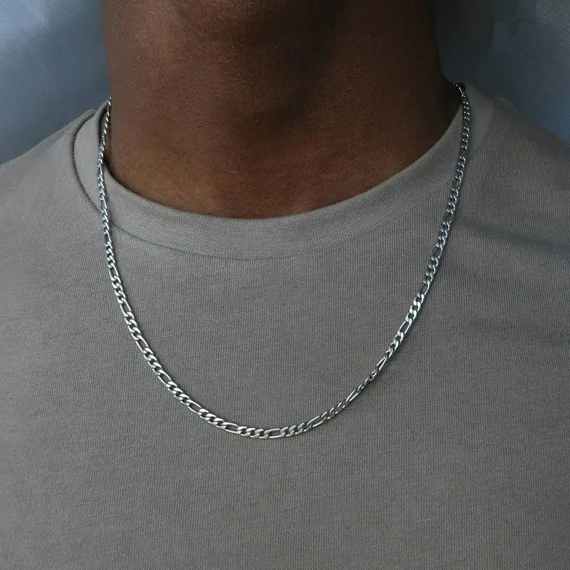 Men's Long Chain Necklace - Hip Hop Minimalist Style