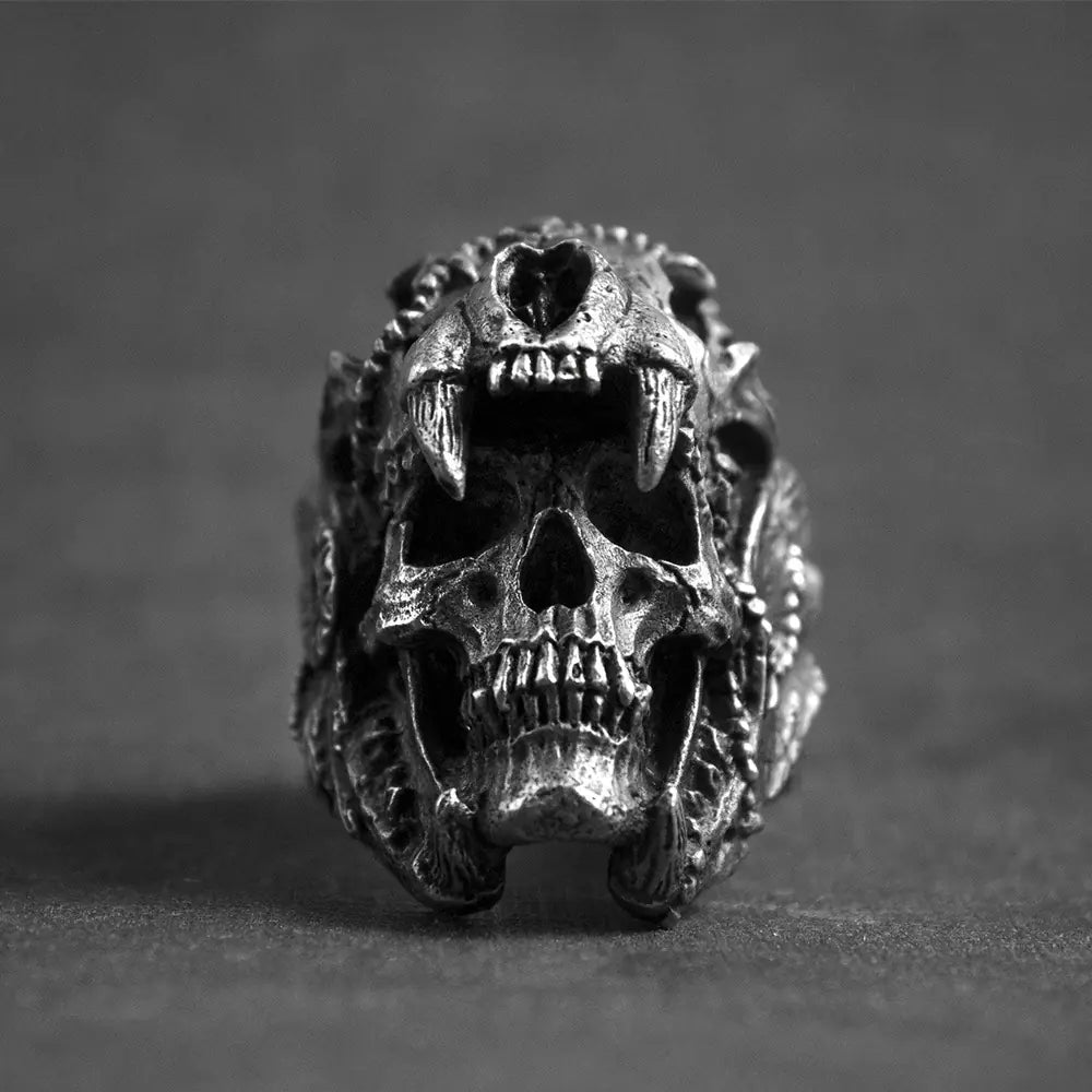 Punk Skull Men's Ring - Gothic Style Jewelry