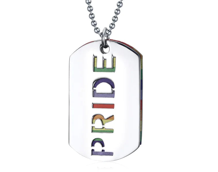 Pride Rainbow Pendant Necklace for LGBTQ+ Jewelry
