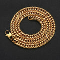 Stainless Steel Cuban Link Chain Hip Hop Necklace