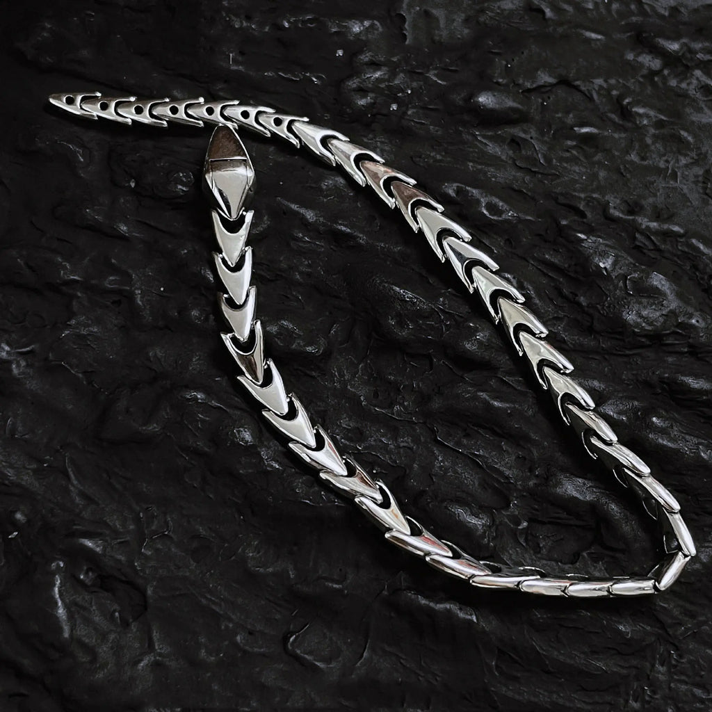 Stylish Silver Snake Bracelet