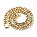Flat Curb Cuban Link / Miami Chain Necklace